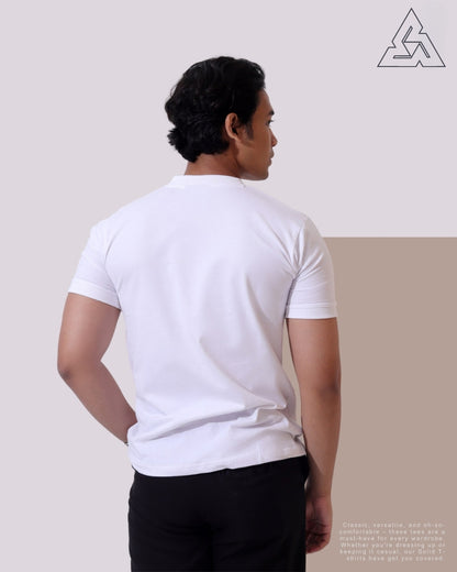 Men T shirt-White