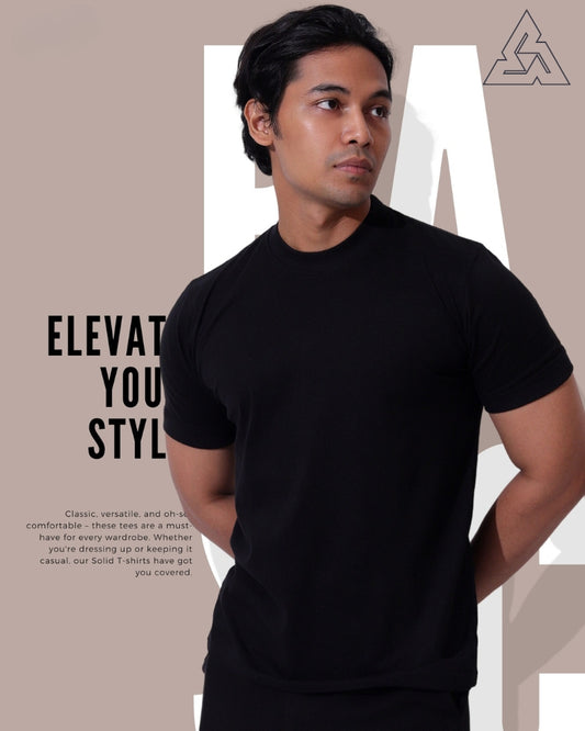 Men T shirt-Black