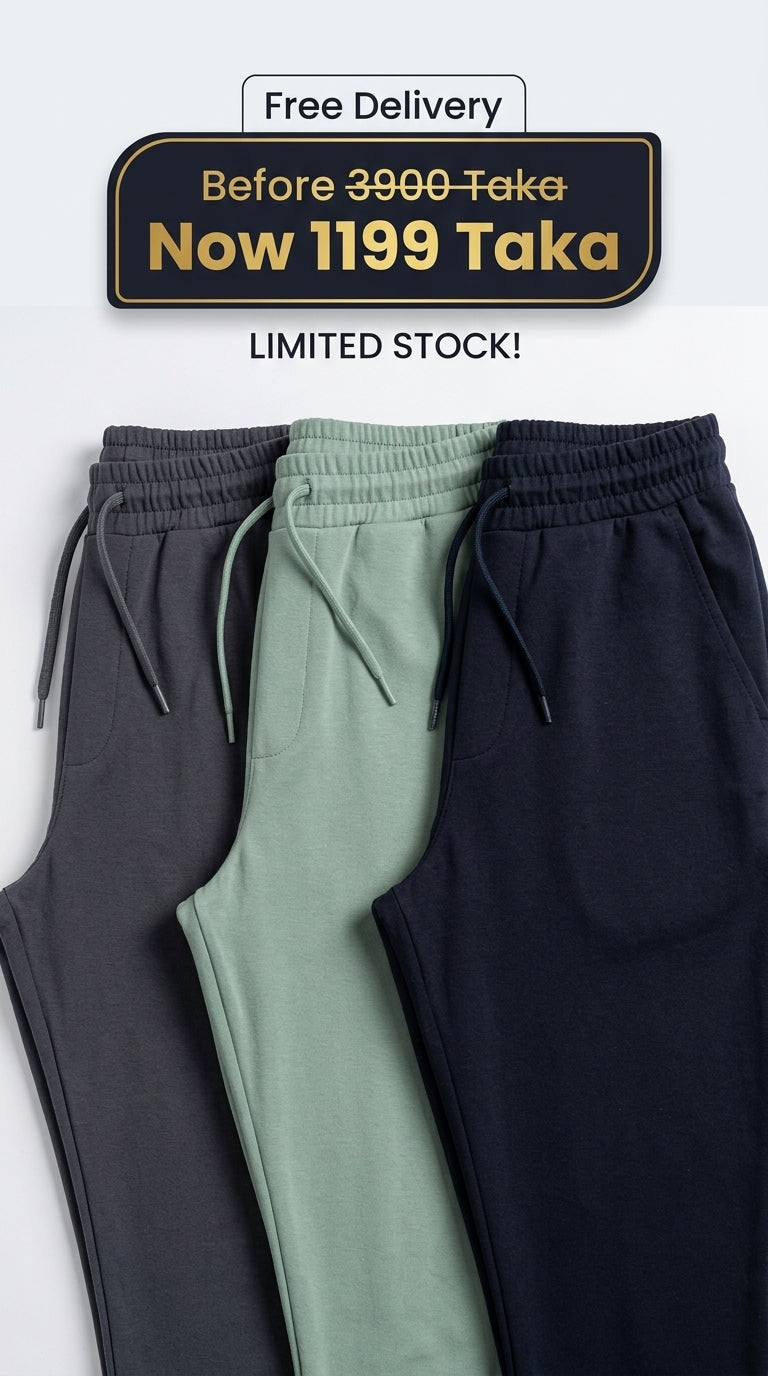 Men Premium Trouser - 3 pcs