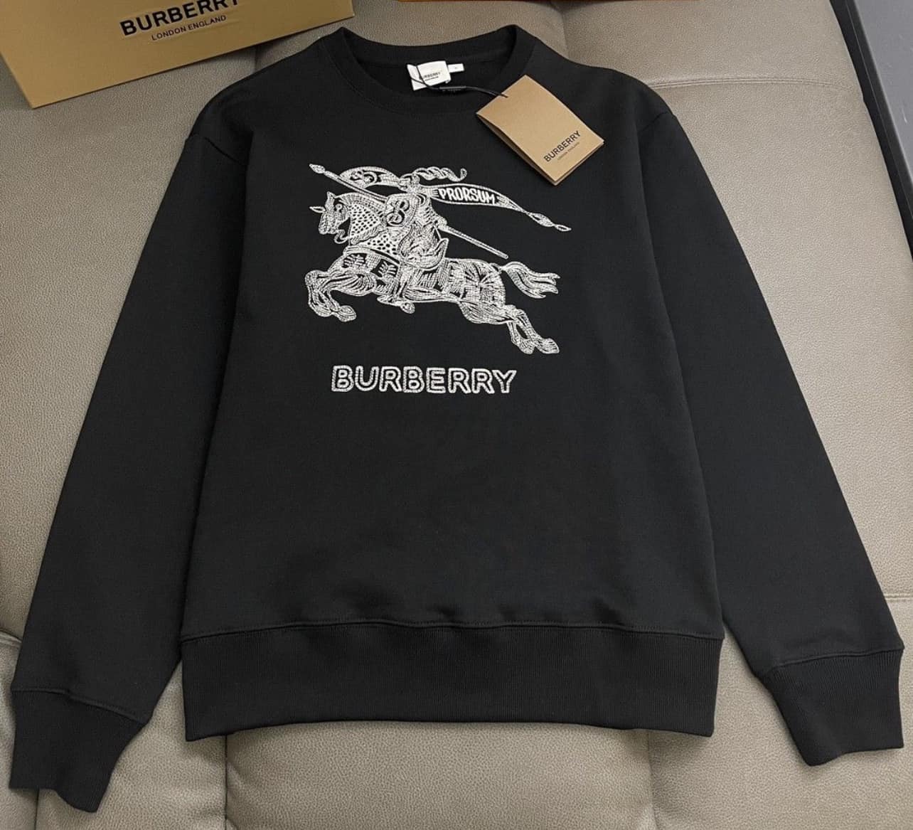 Brandworld burberry Black & White Sweat shirt- 2 pcs combo