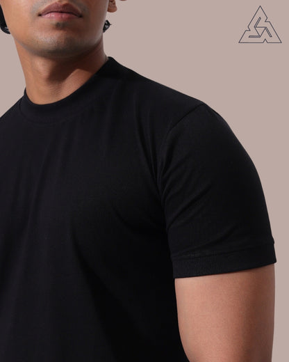 Men T shirt-Black