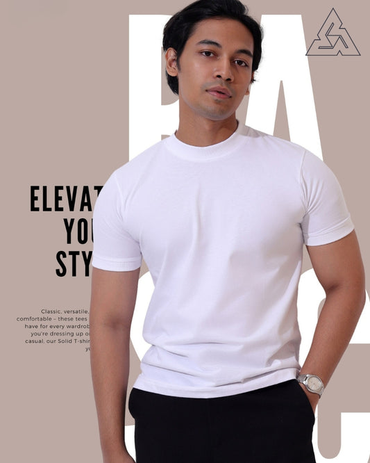 Men T shirt-White