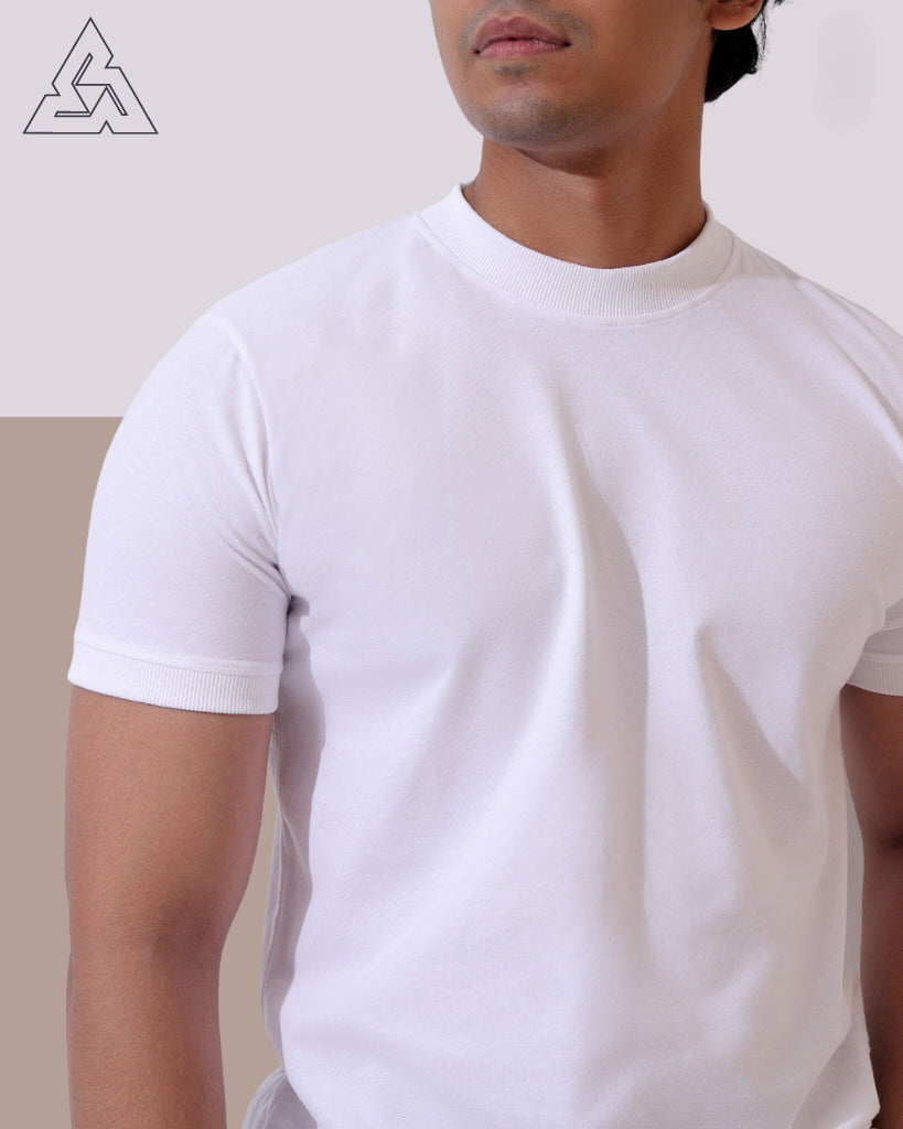 Men T shirt-White