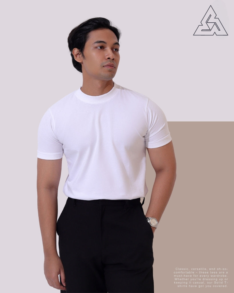 Men T shirt-White