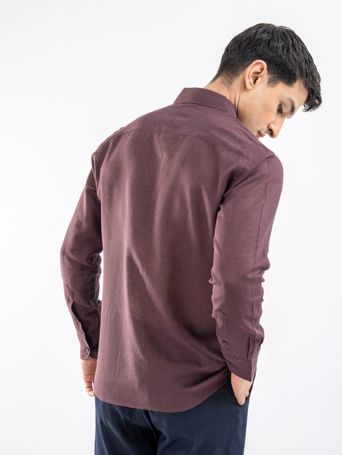 Khadi Maroon color premium Shirt.