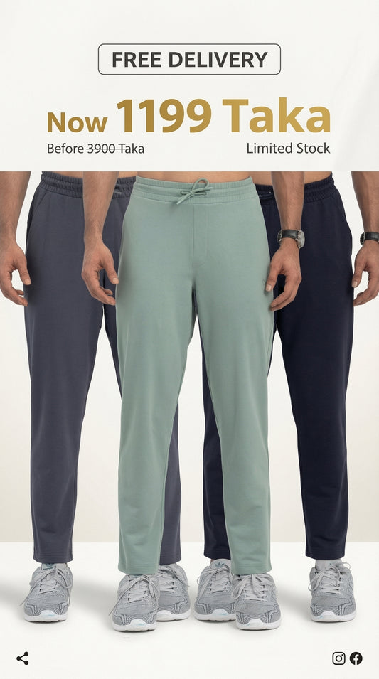Men Premium Trouser - 3 pcs