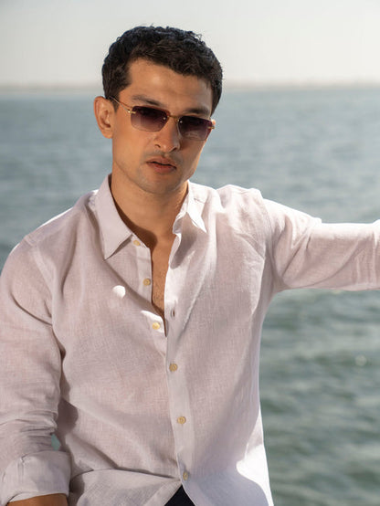 Khadi Off white premium Shirt.